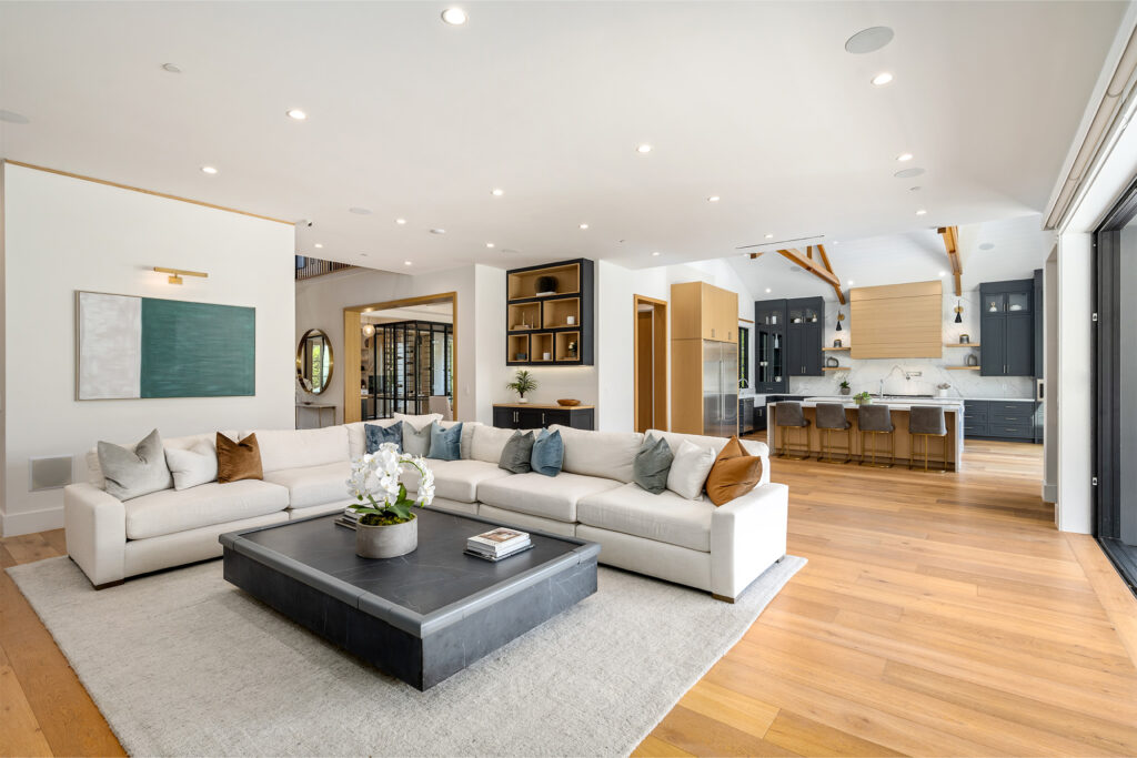 Multi room home featuring vinyl flooring
