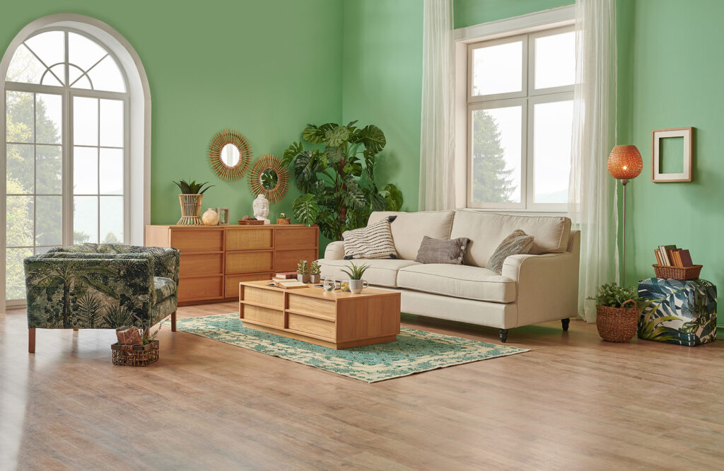 laminate flooring in a living room